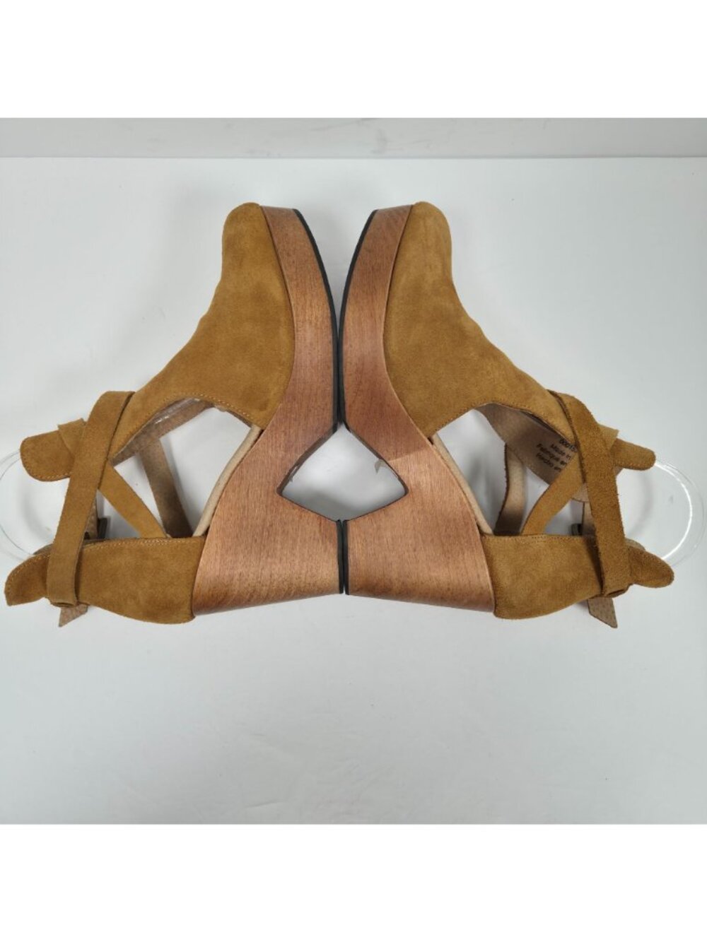Free People Cedar Clog Women's Taupe Chunky Platform Heels US Size 9 EU 39 - Picture 6 of 10